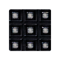 SMD 2.6mmピッチ LED素子の発光面の大きさ比較